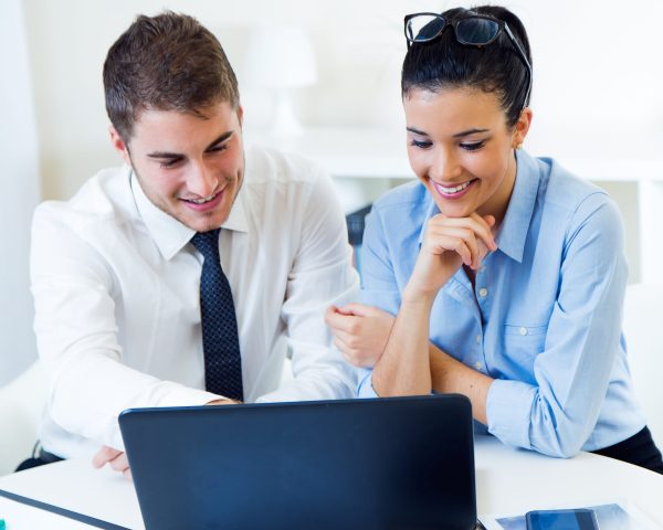 business people working in the office with laptop.